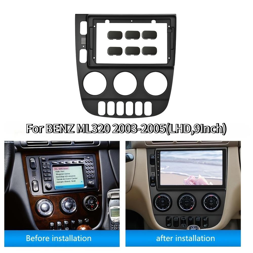For Mercedes BENZ ML320 2003-2005 LHD 9 Inch Car Fascia Frame Decorative Panel Mounting Auto Interior Accessories
