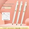 Gold Clip White Ballpoint Pen - Smooth Writing Business Pen