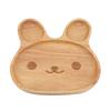 Holzteller Kind Dessert Snacks Serviertablett Entzückendes Kaninchen Holzschale Geschirr für Kinder #1