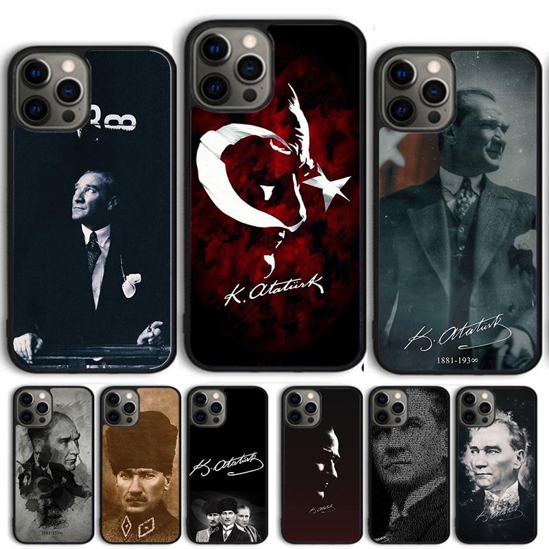 Mustafa Kemal Ataturk Phone Case Cover For iPhone 17 Air 16 15 14 13 12 Pro Max 11 Pro Max Plus Coque Shell