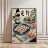 Retro Japanese Sushi Bar Poster Kitchen Food Posters and Picture Canvas Print Painting Dining Room Wall Decor Home Mural Cuadros