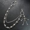 Hip Hop Men's and Women's Trendy Cool Dark Jeans Sweet Cool Trouser Chain