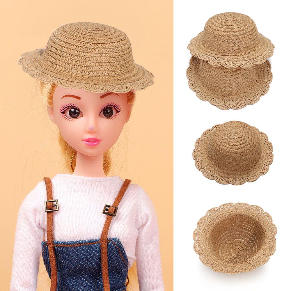 

для 1/81/61/41/3 куклы Мини-шляпы ручной работы Аксессуары для кукольных шляп Соломенная шляпа Украшение для кукольного домика 1