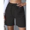 Summer New Style, Loose Fit, Linen, Casual Shorts, Solid Color, Plus Size, High Waist, Wide Leg Pants for Women
