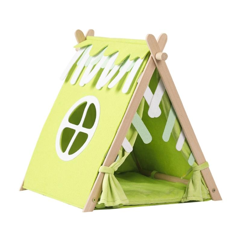 

Убежище для шиншилл, вигвам для домашних животных, удобная кровать для домашних животных, мягкая войлочная ткань, флис для безопасности и игр домашних животных