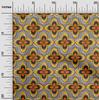 oneOone Cotton Flex Green Fabric African Sewing Material Print Fabric by The Yard 40 Inch