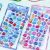 Cartoon Embossed PVC Sticker for Kid Wall Door Scrapbooking Journal Planner Phone Case Laptop Children Reward Sticker