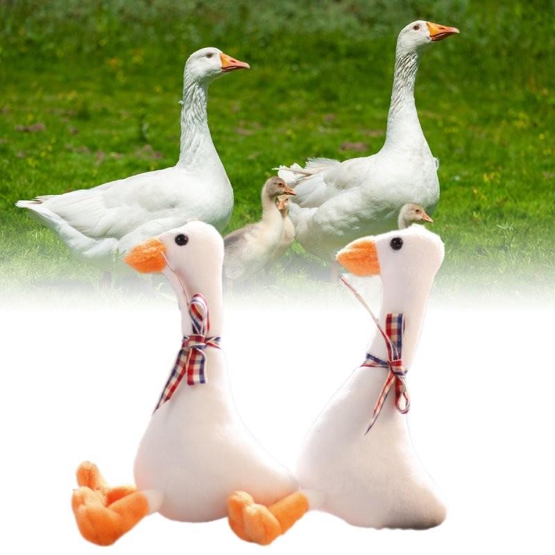 Cute Goose Plush Keychain Adorable Miniature Stuffed Animal Bag Charm 18cm