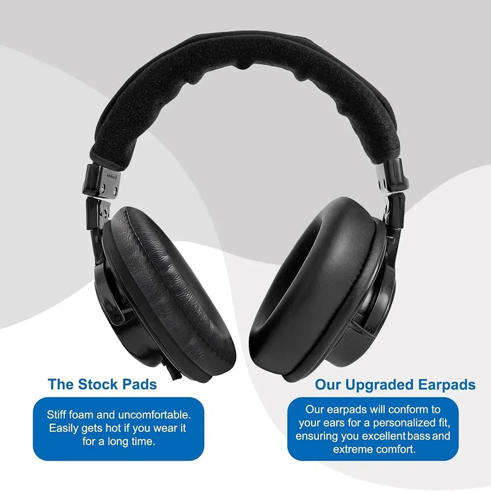 2pcs/pairs Leather Headphone Foam For Sony MDR 7506 Sony MDR V6/ MDR V7/ MDR-CD900ST Headset Ear pads Cushion