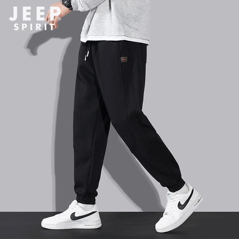 JEEP SPIRIT Men's Autumn Casual Drawstring Jogger Pants