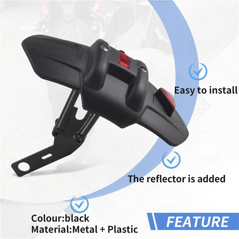 

Motorcycle Rear Fender Mudguard Splash Guard Cover For Triumph Tiger 800 XC XRX XCA XRT Tiger 850 660 Sport 900 GT LOW-A99D чорний