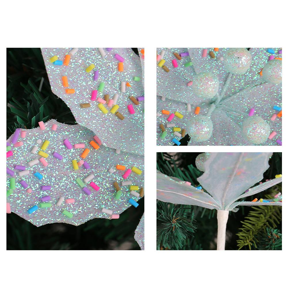 Christmas Flower Decoration Multi Functional Christmas Tree Ornament Simulated Christmas Flower High End For Flower Vases Party