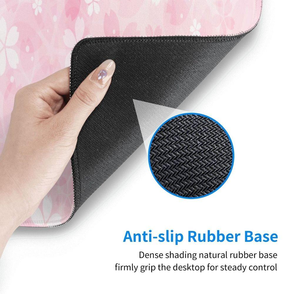 Mousepad Roz Flori de Cireș Paduri de Birou Margini Cusute Covoraș de Birou Acasă