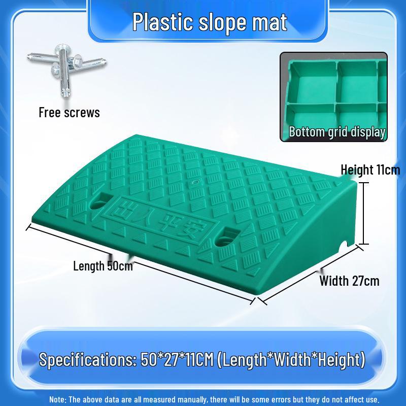 Home Car Step Threshold Mat - Plastic Curb Ramp