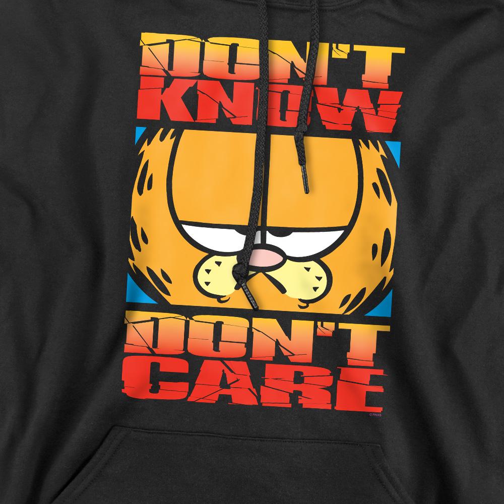 Garfield Mens DonÂ´t Know DonÂ´t Care Hoodie