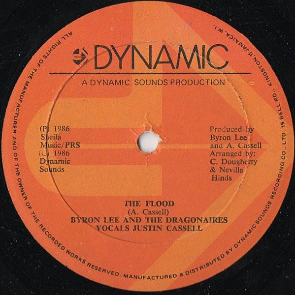 

12inch Record BYRON LEE THE DRAGONAIRES The Flood 7113 Dynamic 1986 Jamaica Reggae Ska Dub Used