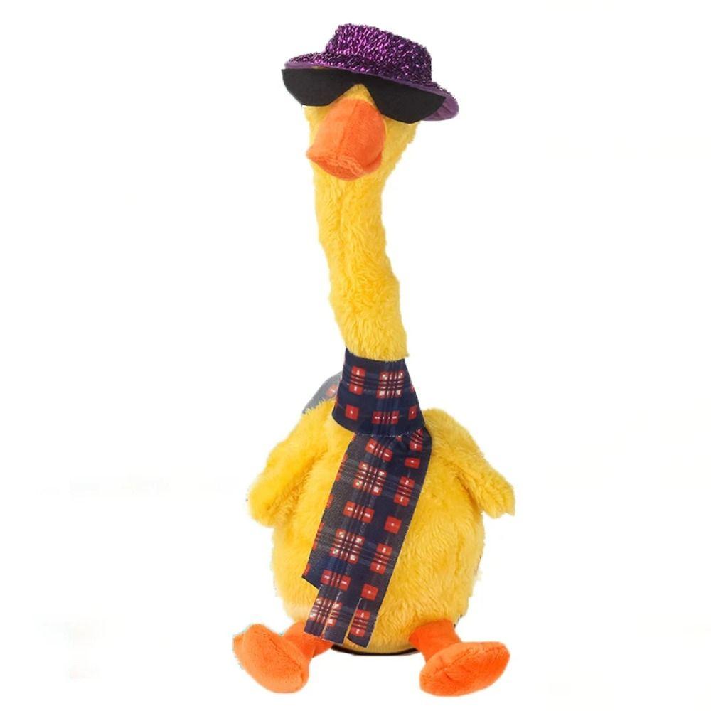Talking Animals Electric Duck Plush Toy Music Singing Dancing Duck Toy  Children