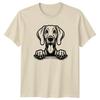 Peeking Dog Animals Dogs Mens T-Shirt Womens Tee Graphic Unisex Top Pet Owner