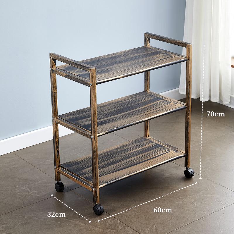 Miling Nordic 3-Tier Rolling Kitchen Storage Rack
