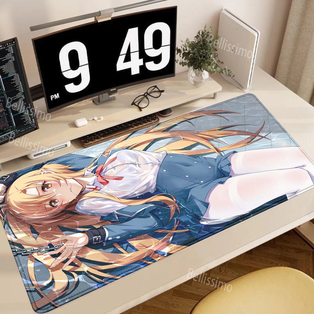 Large Mouse Pad Anime Sword Art Online Yuuki Asuna Accessories Keyboard Desk Mat Computer Cabinet Deskmat Anime Mouse 800x300x2mm