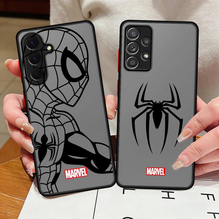 Case for Samsung Galaxy A73 A33 A34 A36 A17 A52 A52S A72 A53 A16 A15 A35 A14 A23 A54 A56 A55 Phone Cover Marvel Sipiderman