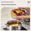 ASD 26CM 304 Stainless Steel Steamer Pot