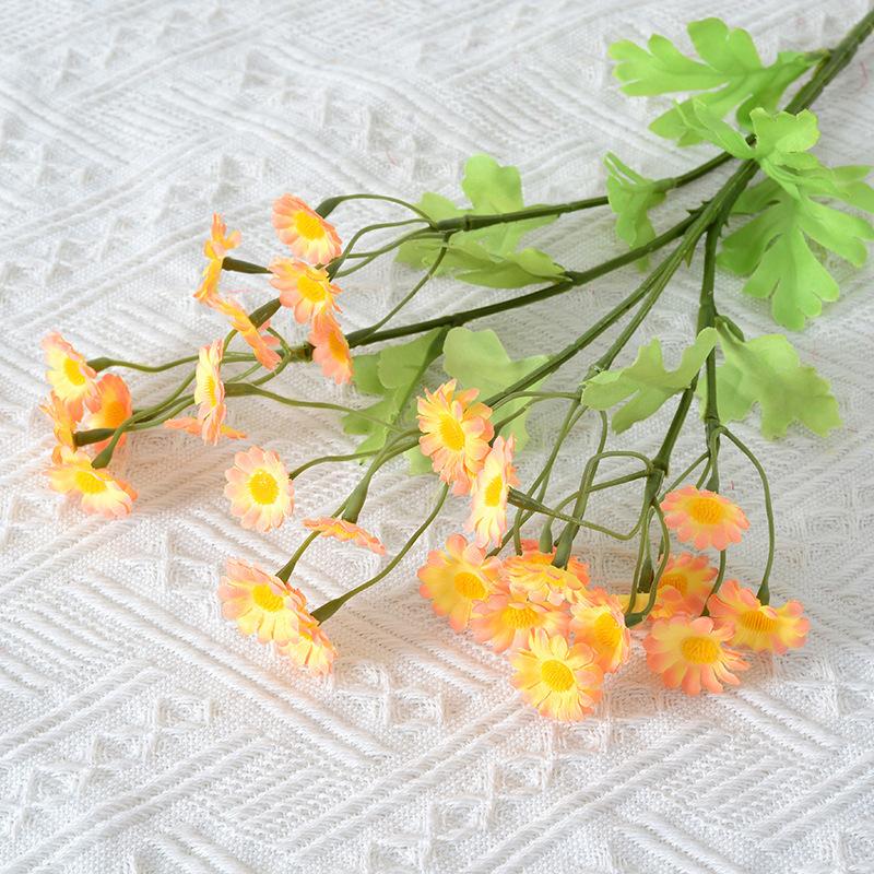 30Heads Chamomile Artificial Flowers Daisies Bouquet Fake Flower Plastic Plants for Home Wedding Outdoor Decor DIY Fake Flowers