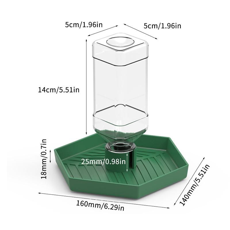 1 Pc Reptile pet terrapin lizard yellow edge reptile food bowl water bowl automatic water dispenser plastic food tray water tray