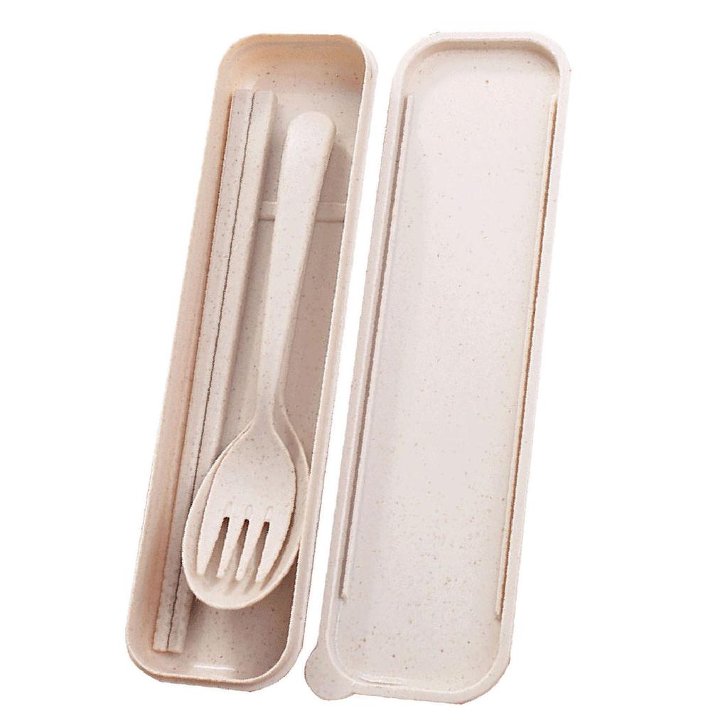 Reusable Travel Utensils Set with Case Portable Chopstick Fork Spoon Tableware Eco Friendly Cutlery Picnic Camping Utensils
