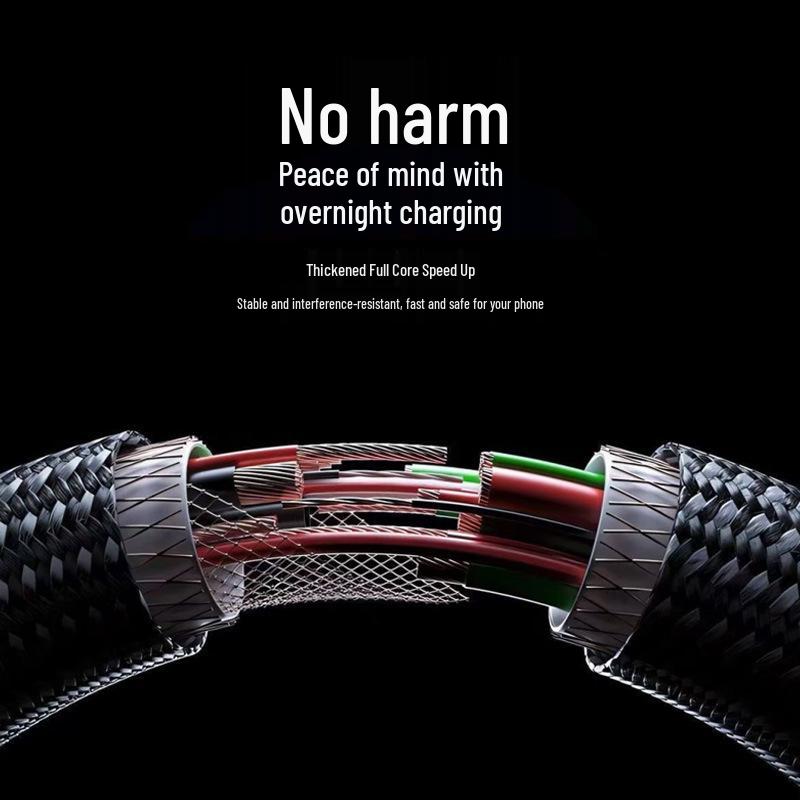 240W Type-C Fast Charging Cable with Flowing Light for Apple, Huawei, VIVO, OPPO, and Xiaomi.