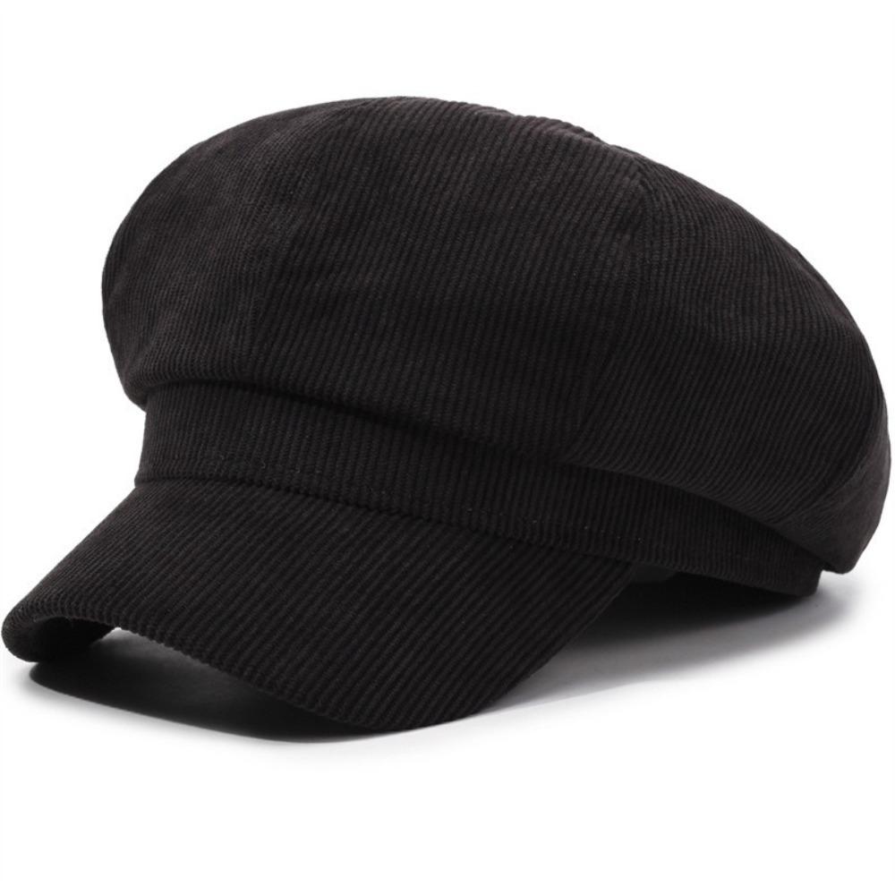 Adjustable Newsboy Cap Retro Painter Hat Casual Octagonal Cap Autumn Winter