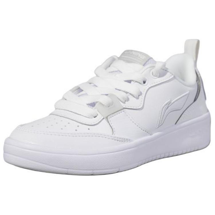 New LiNing Sports Life Collection Anti Slip Wear Resistant Low Top Skateboard Shoes Women's White AGCU544-9