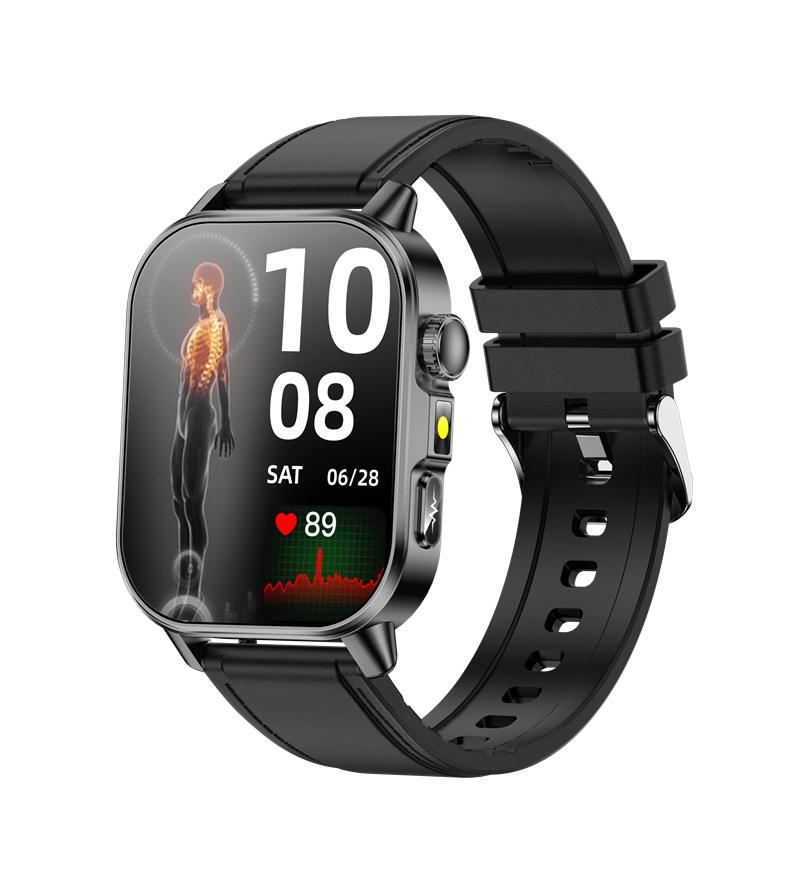 ET571 Smart Watch 2inch Screen ECG Health Monitoring Outdoor Sports Fitness Flashlight SOS Emergency Call Men Women Smartwatch