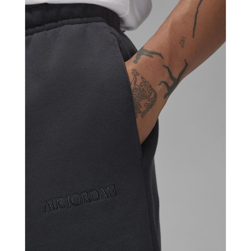 Jordan Wordmark Series Solid Color Lace-Up Mid-Rise Casual Shorts Men Shorts Black FJ0701-045