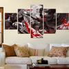 5 Panels Canvas Wall Arts Anime Poster Painting Attack On Titan Levi Ackerman Picture Print Home Decor Living Room Wallpaper
