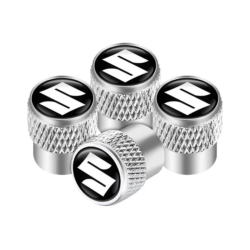 

Car Styling 4Pcs Metal Wheel Tire Valve Caps Stem Case For Suzuki Grand Vitara Sx4 Swift Alto Jimny