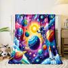 "Colorful Cosmic Adventure Blanket" print blanket soft and cozy perfect for the living room bed sofa or a nap,gift