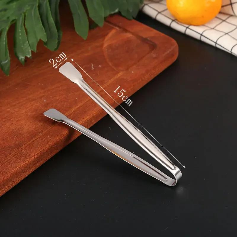 Dropshipping Stainless Steel Non-stick Kitchen BBQ Tongs Smart Grill Meat Food Clip Cooking Clamp Gold/Silver Accessories