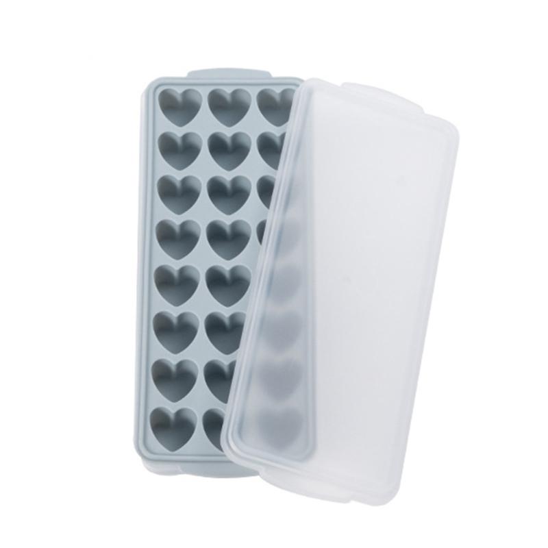 Flexible Ice Cube Molds DIY Cute Heart Shape Silicone Ice Cube Tray Ice Cube Makers Reusable Ice Cube Tools for Kitchen