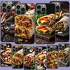 Käse Knuspriges Hähnchen Rindfleisch Verpackung Handyhülle Für Iphone 17 Air 15 Pro 14 Plus 16 Pro Max 17E 16E 12 13 Mini 11 Hülle Süß Fu