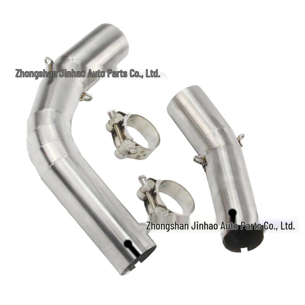 R1 Motorcycle Exhaust Pipe Modification, Stainless Steel Mid-Section, Non-Destructive, Compatible with 2009-2014 Models