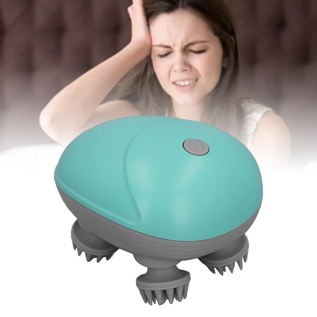 Electric Head Massager Automatic Scalp Headache Body Massager with Removable Massage Head for Home Use