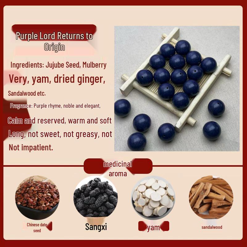 Special Offer: Natural Zique Guiyuan Incense Beads Bracelet - Traditional Handmade Medicinal Aroma Beads for DIY Crafting 8MM single bead