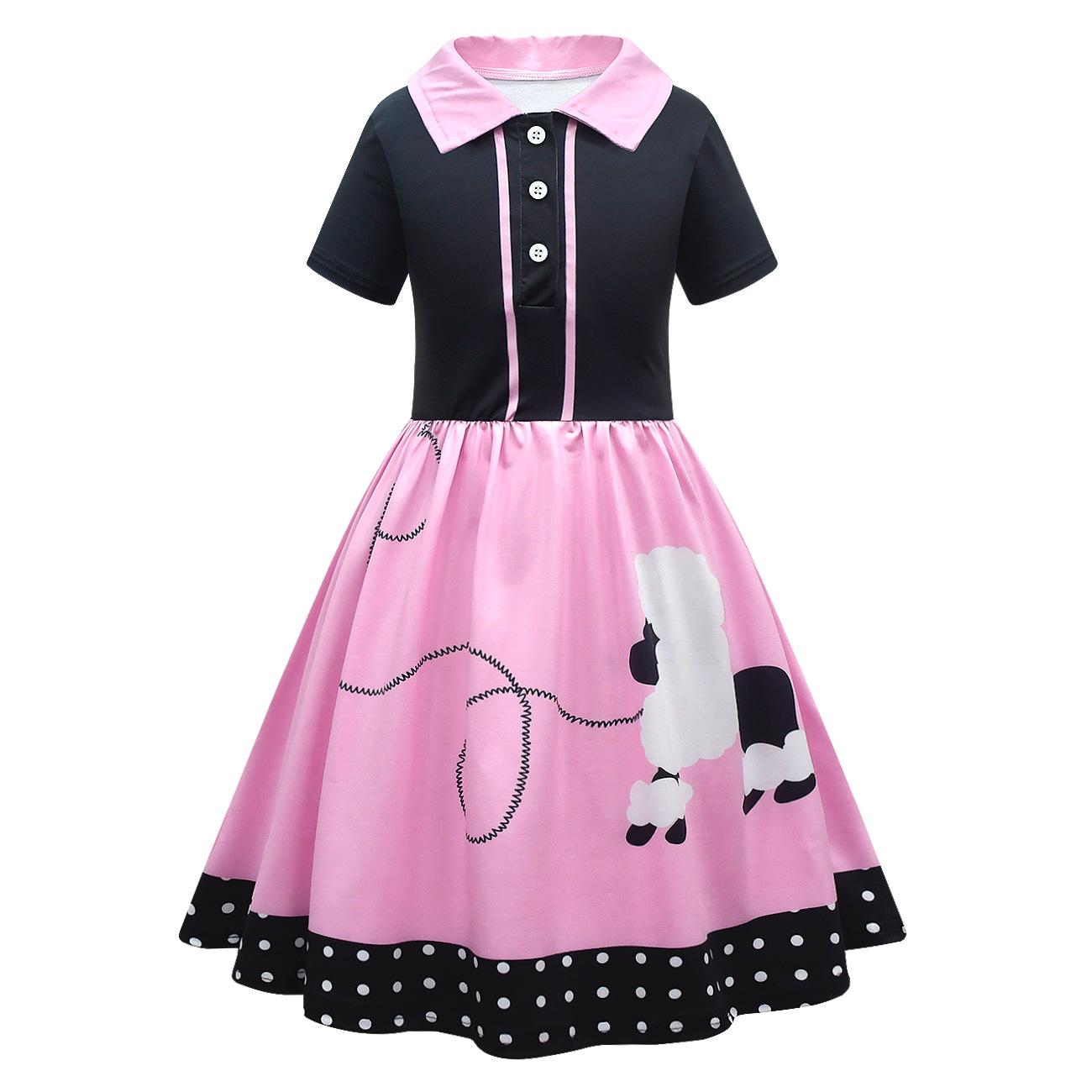 Fashion Children s Short-sleeved Skirts Versatile Comfortable Dresses Girls 150