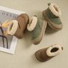 Winter Girls' Non-slip Soft-soled Snow Boots Warm Cotton Shoes Children's Thickened Fleece-lined Cotton Boots