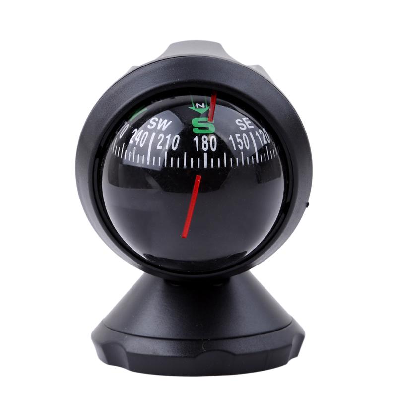 High Quality Rotation Waterproof Vehicle Navigation Ball Shaped Car Compass with Suction Cup Auto Accessories