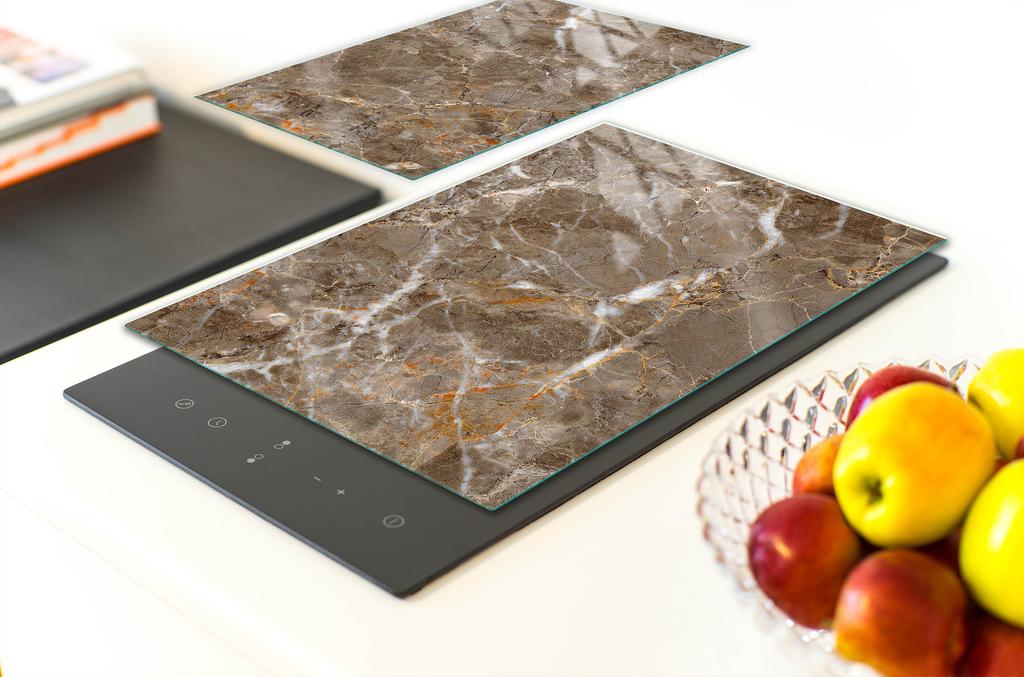 GLAS-SCHUTZPLATTE FÜR DIE KÜCHE 65x52 MARMOR