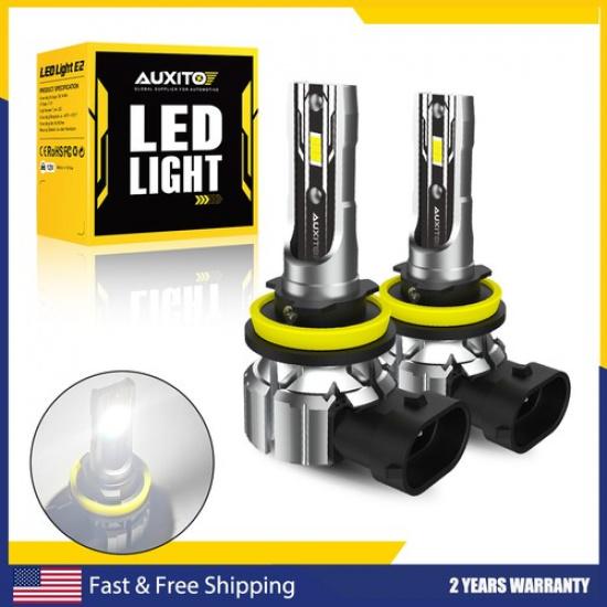 AUXITO LED Headlights H11 Beam Bulb Low Set Cool Super Bright 6500K White CANBUS