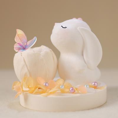 DIY Kristall Tropfer 3D Kaninchen Form Aromatherapie Gips Kerzenform Winkender Teddybär Katze Tisch Silikonform