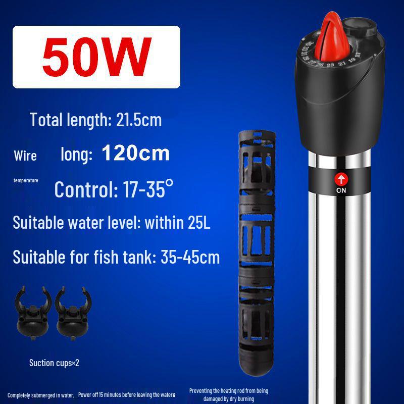 

Ультракороткий нагрівач з нержавіючої сталі з автоматичним регулюванням температури для акваріумів і тераріумів для черепах 304